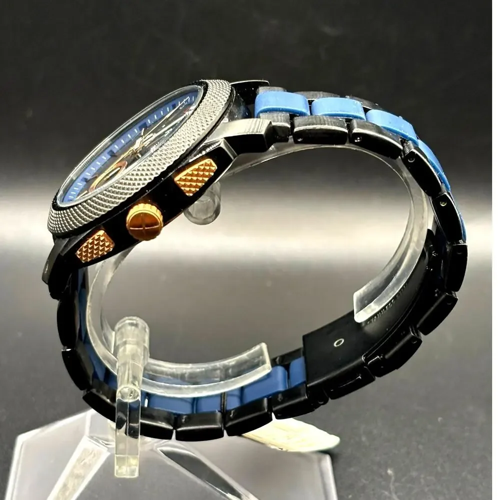 Fossil Machine FS5164 Chronograph Black Blue 45mm Men’s Watch
